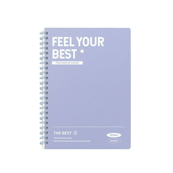 Bfogop Spiral Notebook, 5.5 x 8 Inch Notebooks A5 College Ruled Note Books, Bright Pastel Colored Lined Paper, Perforated Notepad Memo Books Journaling Notebook 120 Sheets