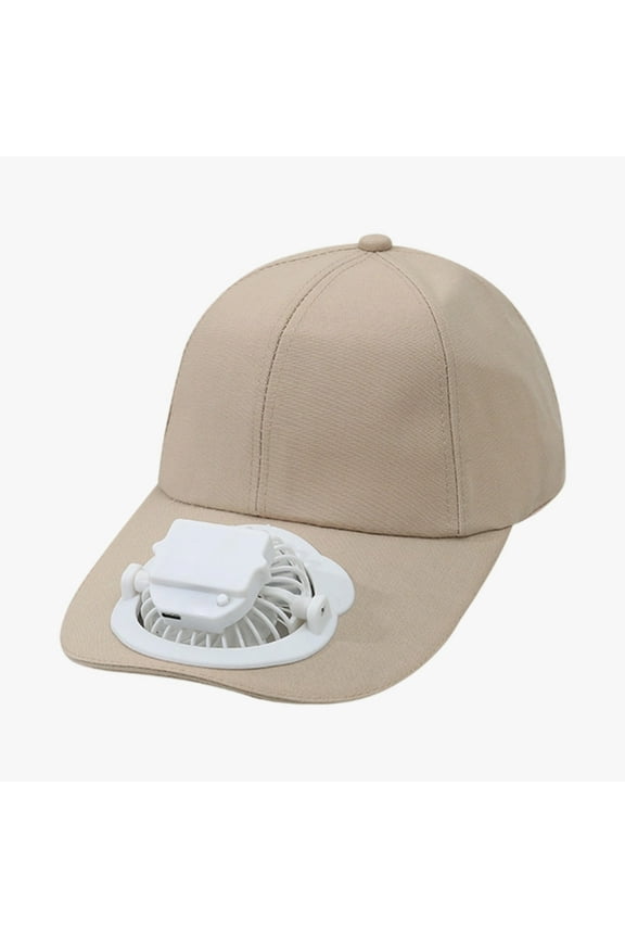 USB Rechargeable Fan Cap with UPF 50+ Sun Protection, 360° Rotatable Cooling Fan, 1100mAh Battery for 18H Runtime, Adjustable Wind Speeds & Type-C Charging, Adult Travel Baseball Hat