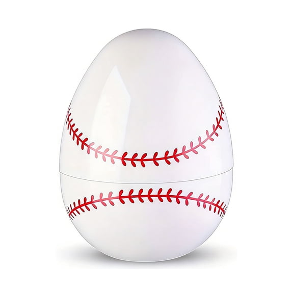 Bfogop Unfilled Soccer Easter Eggs Sports Balls Decorations 6Inch Plastic Holiday Basket Stuffers Empty Fillable Eggs Bulk Baseball Football Soccer Basketball for Easter Party Supplies