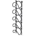 thumbnail image 1 of Bfogop Wall Mounted Wine Racks Metal Wine Storage Shelf Wine Bottle Racks Wine Bottle Holder for 5 Bottles, Wall Wine Rack Shelf Multipurpose Wrought Iron Towel Holder for Kitchen, 1 of 9
