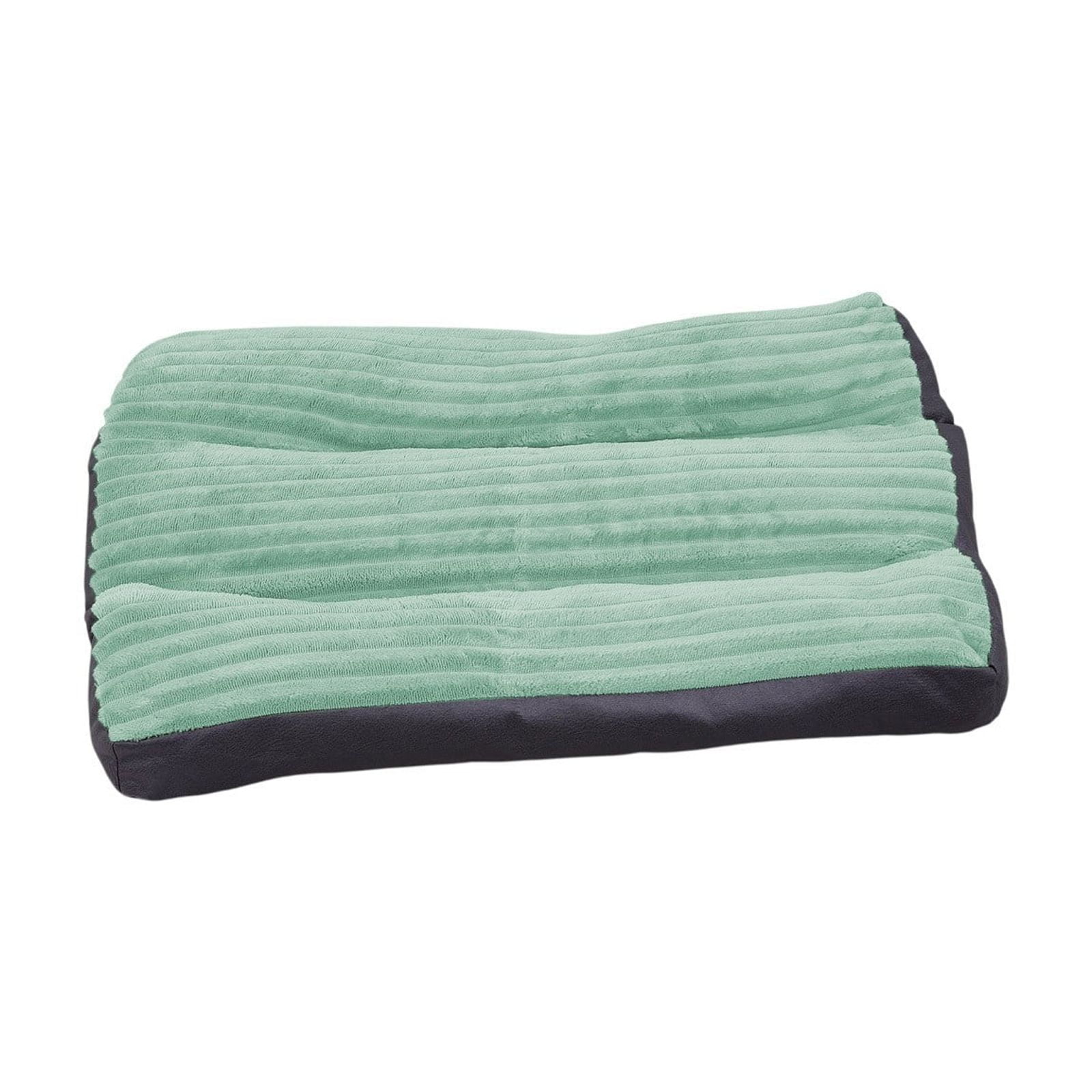 Bfogop Washable Dog Bed Deluxe Plush Dog Crate Beds Comfy Kennel Pad Anti-Slip Pet Sleeping Mat Portable Kennel Pad, Lightweight Travel Flat Pet Beds for Indoor& Outdoor Dogs 23 x18.5 in