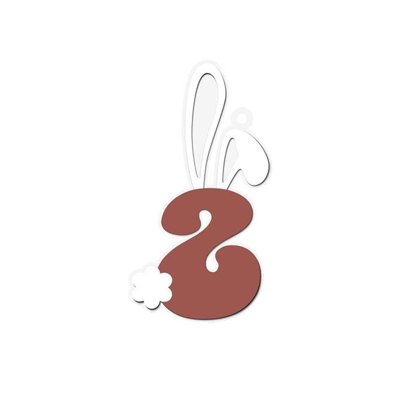 Bfogop Wooden Easter Bunny Hanging Decor, Easter Tree Ornaments, Easter Gift with Bunny Ears Farmhouse Coffee Bar Accessories, Decor for Bedroom Living Room Shelf Table 2x4Inch