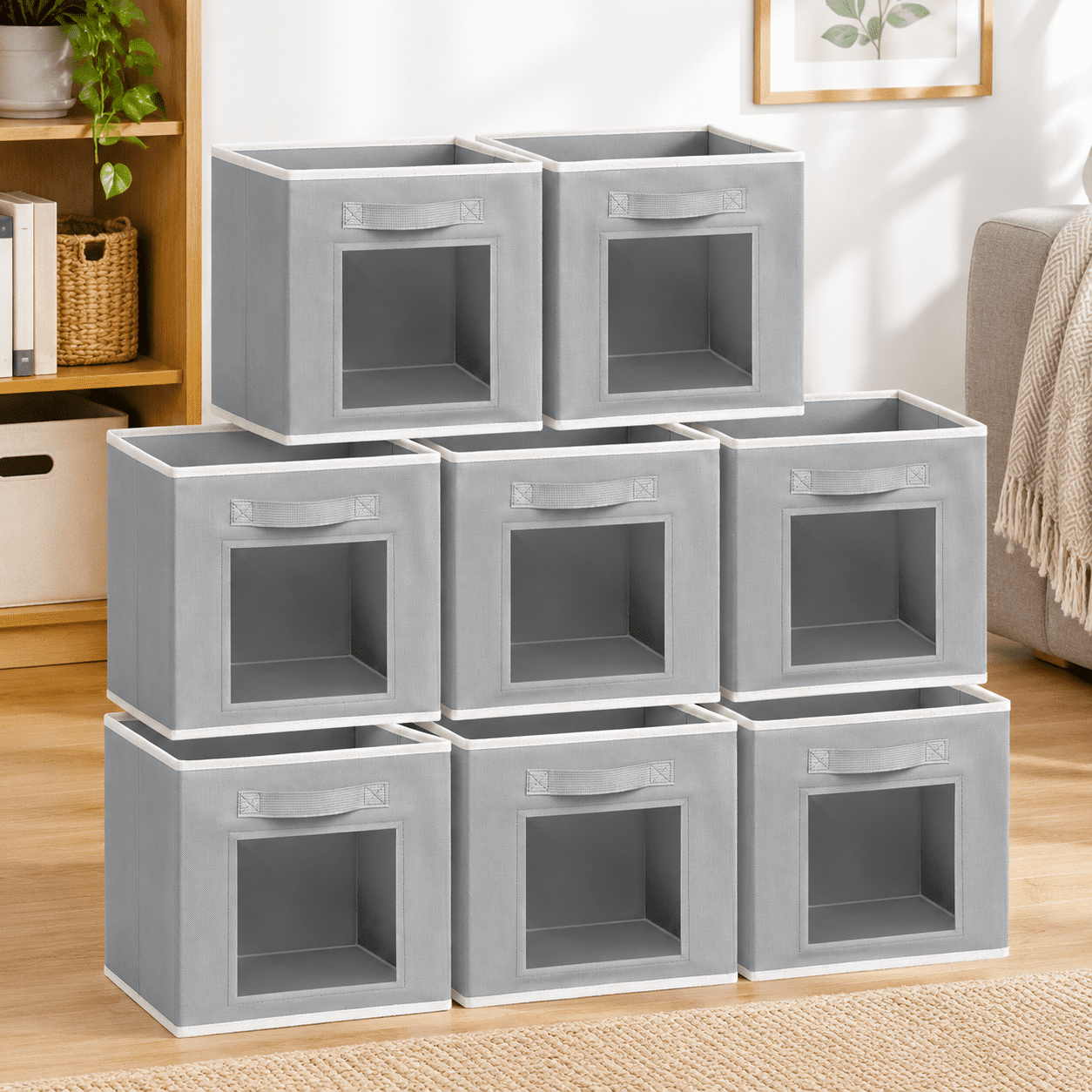 Bfor Closet Organization - Cubby Stororganizer With Window Baskets ...