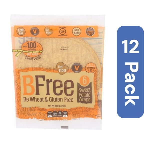 Bfree Sweet Potato Wraps 9 in 6 Pack 8.89 oz (Pack Of 12)