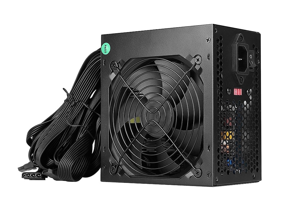 Bluegears b-Vigor 700W 80+ Efficency equivalent 115-230V All Black Ribbon Cable Gaming PC ATX Power Supply