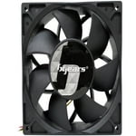 Bgears b-Blaster 24V 140x38 Hi-Speed 5200RPM with 308CFM 2 Ball Bearing Fan Black