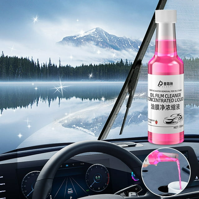 Bgliely Glass Oil Film Remover, 150mL Windshield Cleaner & DeGreaser