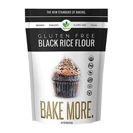 Bgreen Food- Organic Black Rice Flour, 1lb (5 Packs)