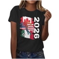 thumbnail image 1 of Bgstyu Soccer Cup 2026 Shirt for Women Casual Football Match Season Game Day T-Shirt Funny Soccer Graphic Short Sleeve Tee Top, 1 of 7