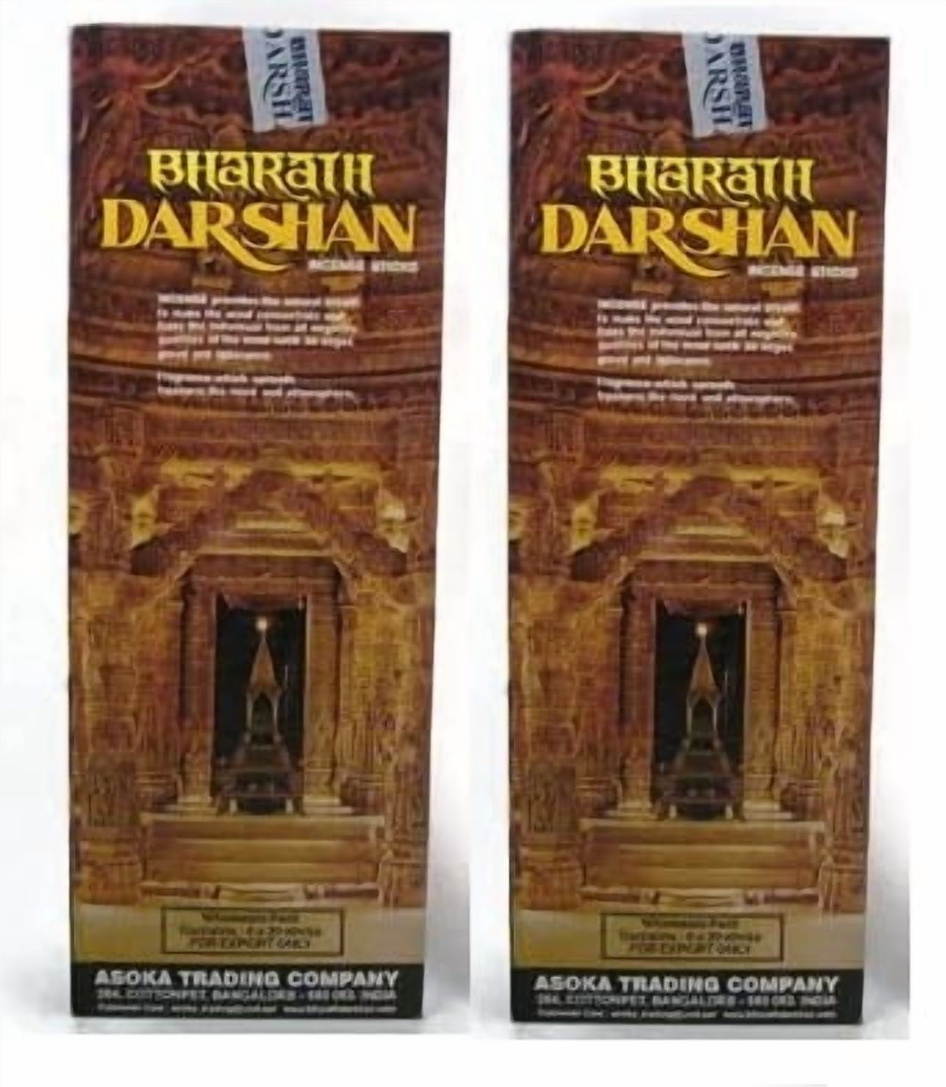 Bharat Darshan Natural Incense Sticks Indian Handroll Fragrance Agarbatti Pack Of 2