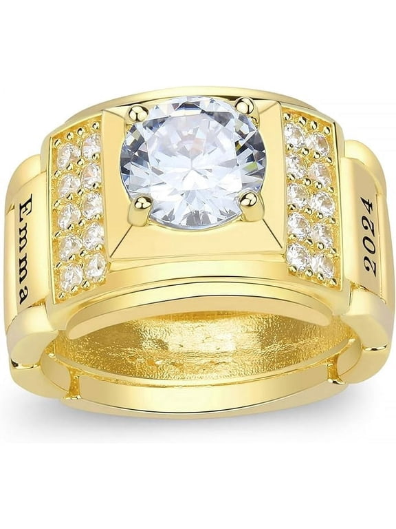 CLASS RING Fully Personalized Customizable University Class Ring High School Graduation Ring for Men