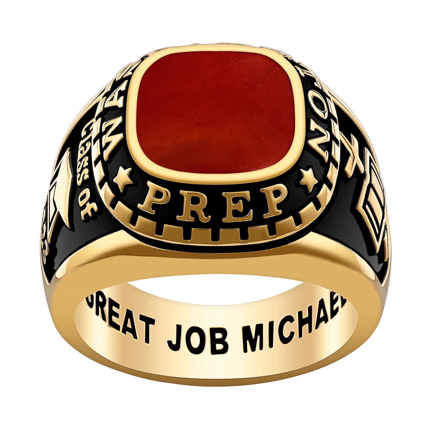 Bhavani Gems CLASS RING Men’s Class Ring Personalized, High School or ...