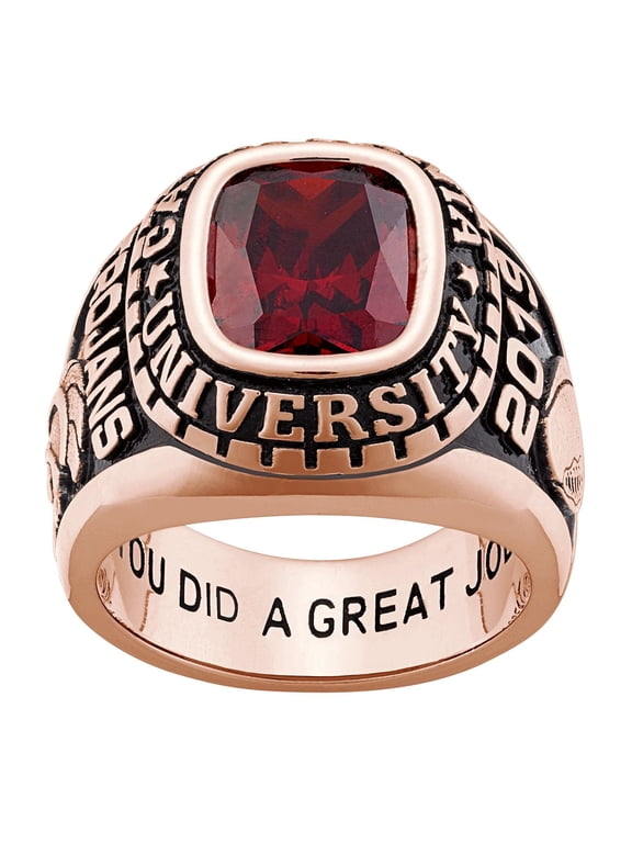 CLASS RING Men's Classic Stone Class Ring Celebrium, Personalized, High School or College Graduation Ring