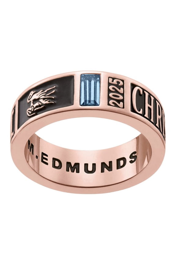 CLASS RING Personalized Ladies Custom Birthstone Class Ring, Personalized, High School or College Graduation Ring