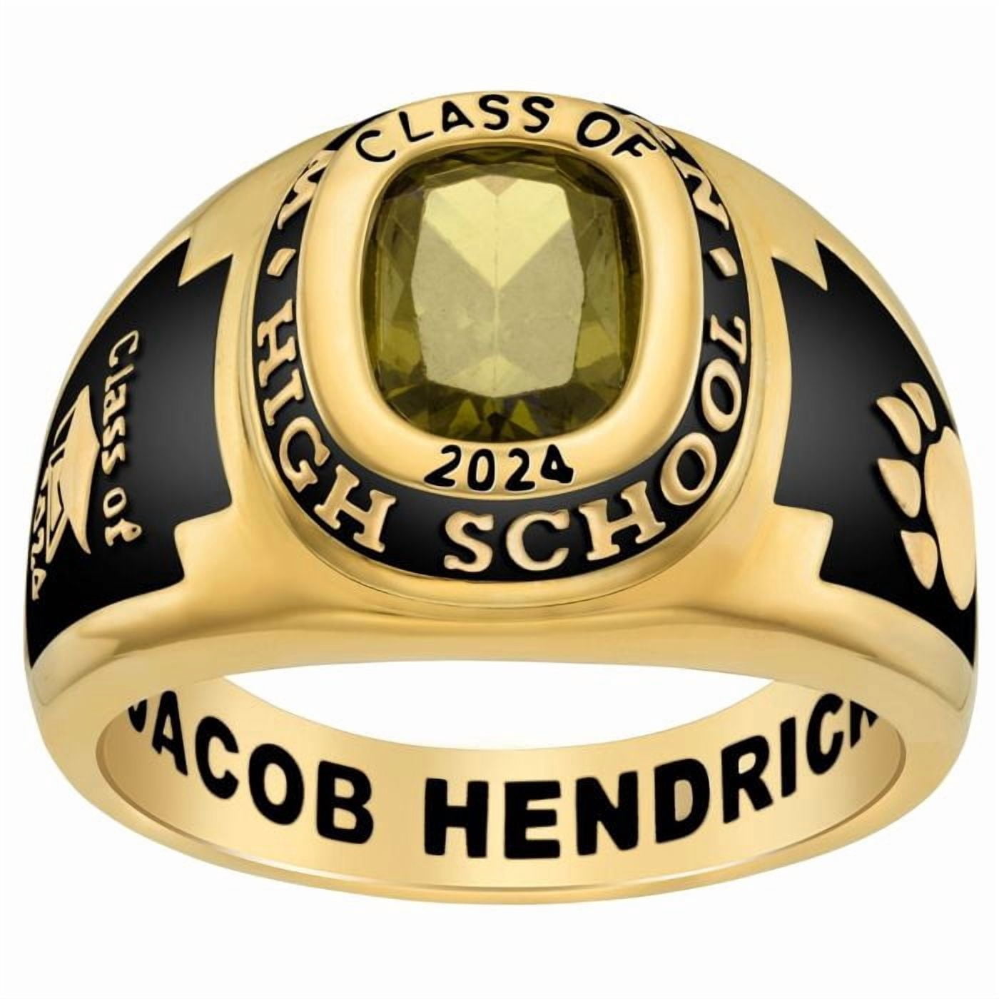 Bhavani Gems CLASS RING Personalized Men's Traditional Cushion ...