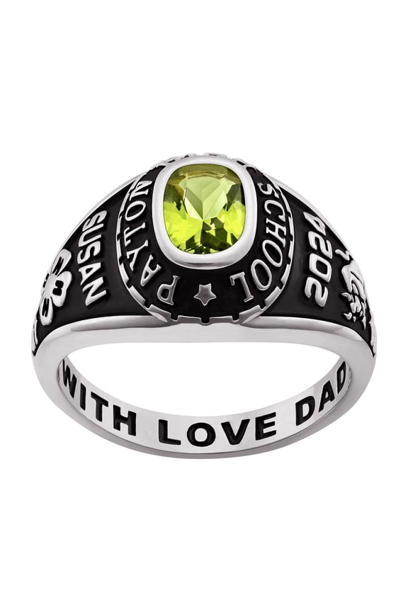 CLASS RING Women's Celebrium Classic Petite Class Ring, Personalized, High School or College Graduation Gift