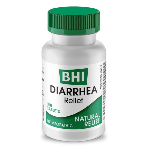 MediNatura BHI Diarrhea Relief Fast-Acting Homeopathic Remedy 100 Tablets