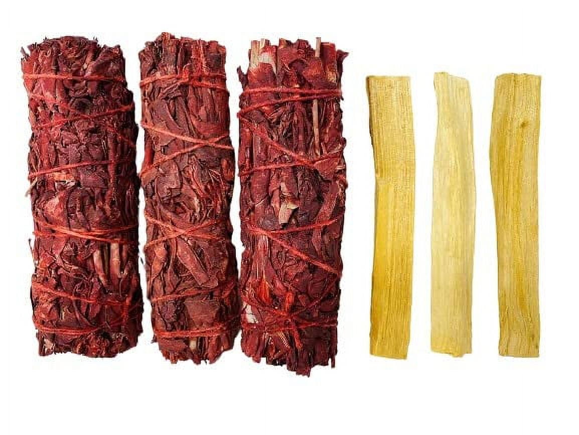 Bholi Sage Plus Dragon's Blood Sage Smudge Kit Cleansing Negative Energy and Cleansing House