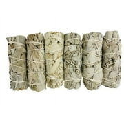 Bholi Sage Plus White Sage Sticks Pack of 6, Sage Smudge Kit 4 Long Dried Sage Sticks for Meditation, Smudging and Cleansing, Getting Rid Negative Energy, Sustainably Grown California Sage