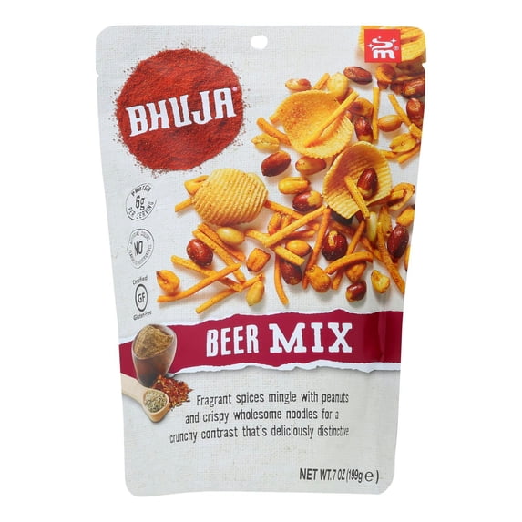 Bhuja Snack Mix Beer 7 oz (Pack Of 6)