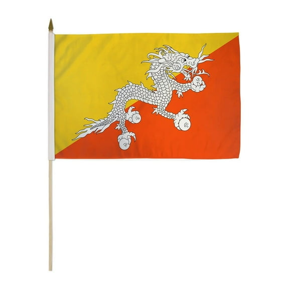Bhutan 12x18" Stick Flags