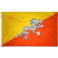 thumbnail image 1 of Bhutan - 2'X3' Nylon Flag, 1 of 1