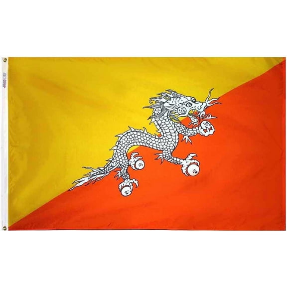 Bhutan - 2'X3' Nylon Flag