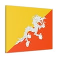thumbnail image 1 of Bhutan Country Flag Canvas Vibrant Wall Art Unframed Home Decor, 1 of 13