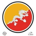 thumbnail image 1 of Bhutan Flag - 5" Vinyl Sticker - For Car Laptop I-Pad - Waterproof Decal, 1 of 1