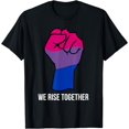 thumbnail image 1 of Bi Bisexual Flag LGBTQ We Rise Together Cool LGBT Ally Gift T-Shirt, 1 of 4