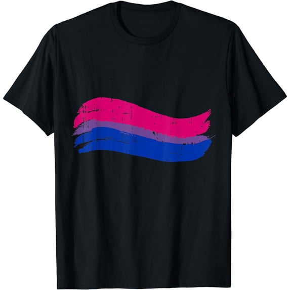 Bi Bisexual Pride Flag Pro LGBTQ Gay Cool LGBT Ally Gift T-Shirt