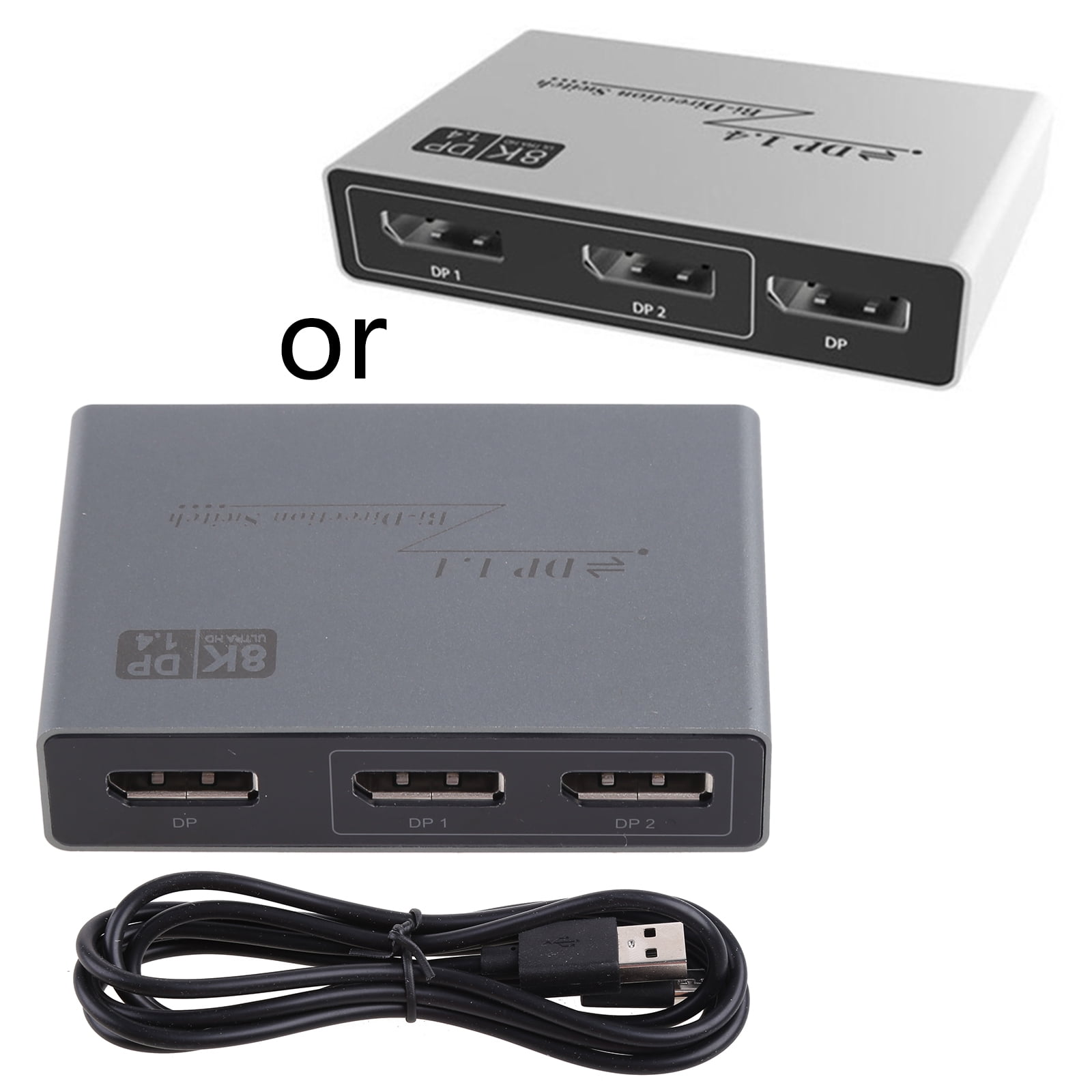 Bi-Direction DP 1.4 8K 30Hz 4K 144Hz Splitter Converter Bi-Directional ...