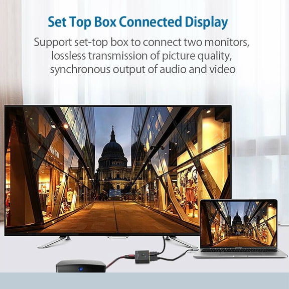Bi-Directional HDMI Switch 2 Port 4K, Manual Selector Switcher for Game Console TV