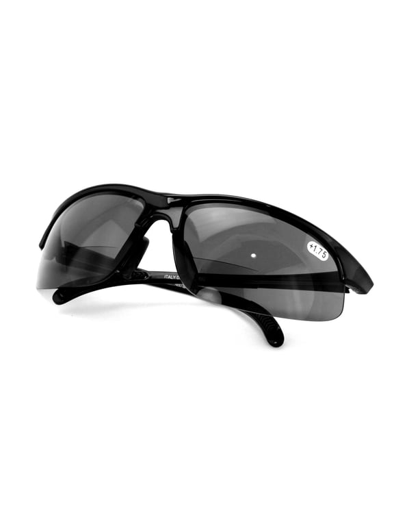 Bi-Focal sunglasses Nearly Invisible Line Outdoor Readers Reading Glasses - Lightweight Half Rim Cycle Jogging Bifocal - Made in Taiwan