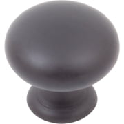 Stone Harbor Hardware Bi-Fold Closet Door Knob, 1-1/4 Inches, Matte Black