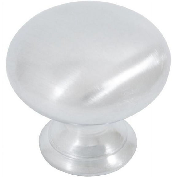 Bi-Fold Closet Door Knob, 1-1/4 Inches, Satin Chrome by Stone Harbor Hardware