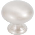 thumbnail image 1 of Stone Harbor Hardware Bi-Fold Closet Door Knob, 1-1/4 Inches, Satin Nickel, 1 of 5