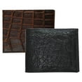 thumbnail image 1 of Bi-Fold Crocodile Embossed Leather Wallet Assortment  Black/Brown, 1 of 1