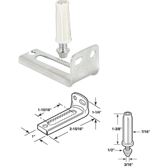 Bi-Fold Door Bottom Pivot and Bracket
