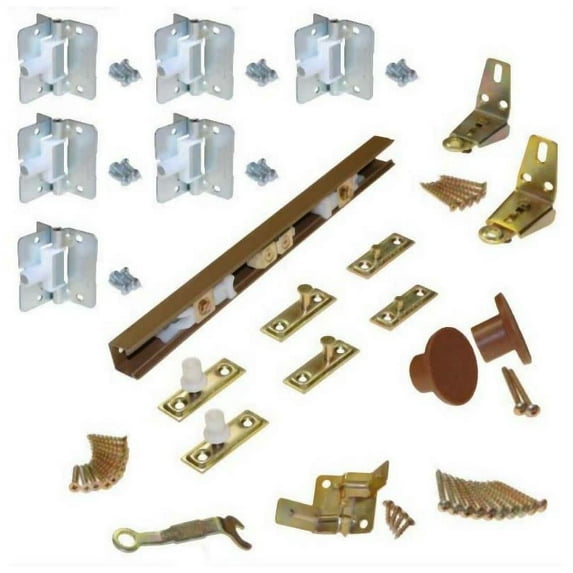 Bi-Fold Door Hardware 4dr 60 Brn