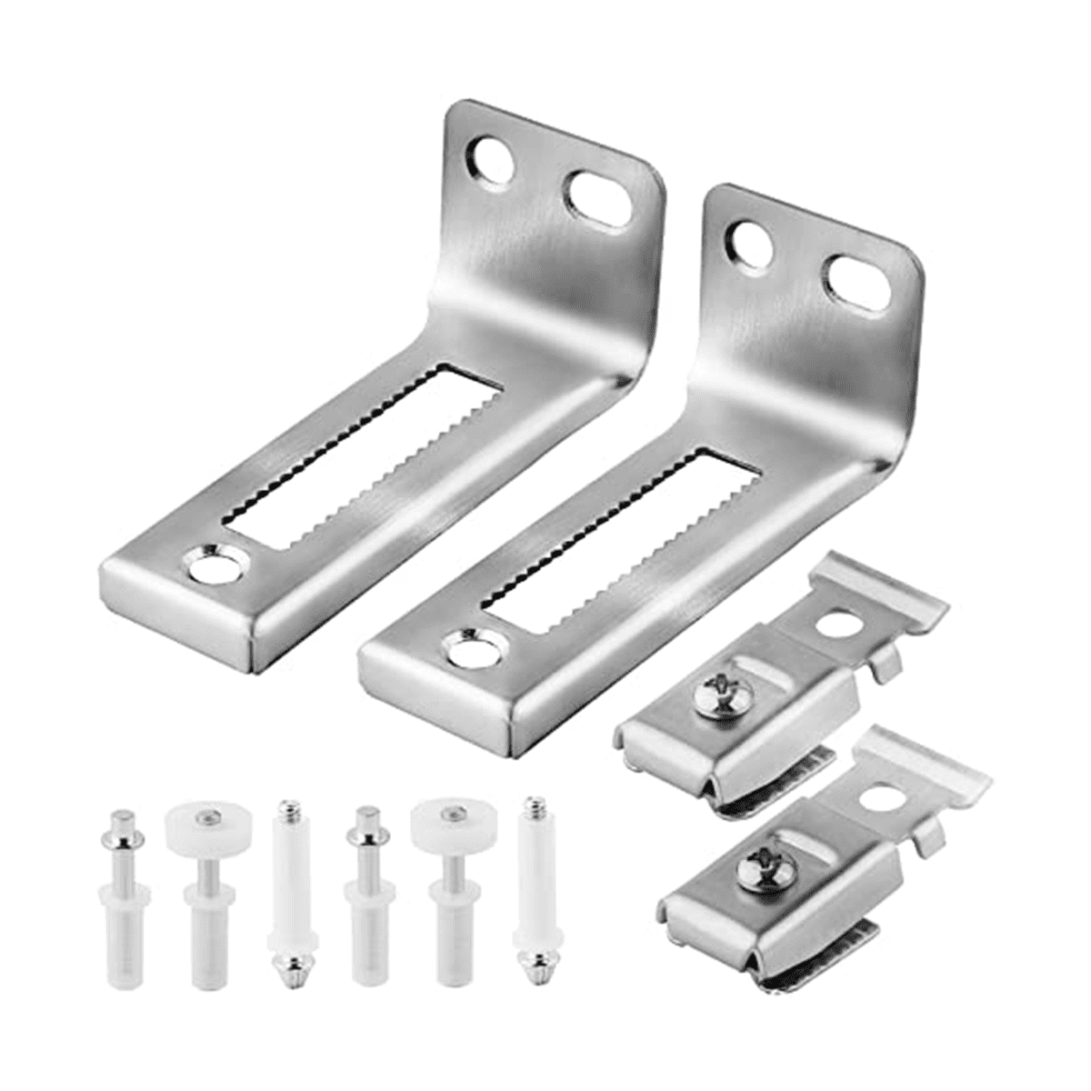 Bi Fold Door Hardware Set, 2 Packs of Louver Door Hardware, Contains Top and Bottom Pivots