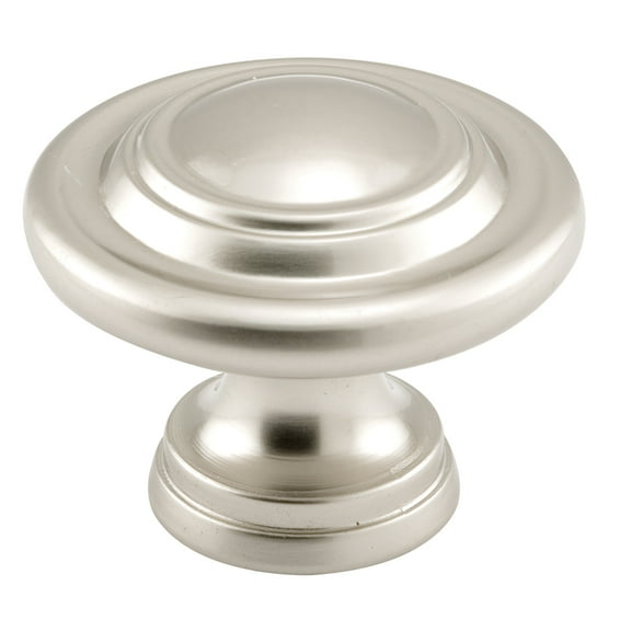 Bi-Fold Door Knob, 1-11/16 in. Outside Diameter, Diecast, Satin Nickel Plated