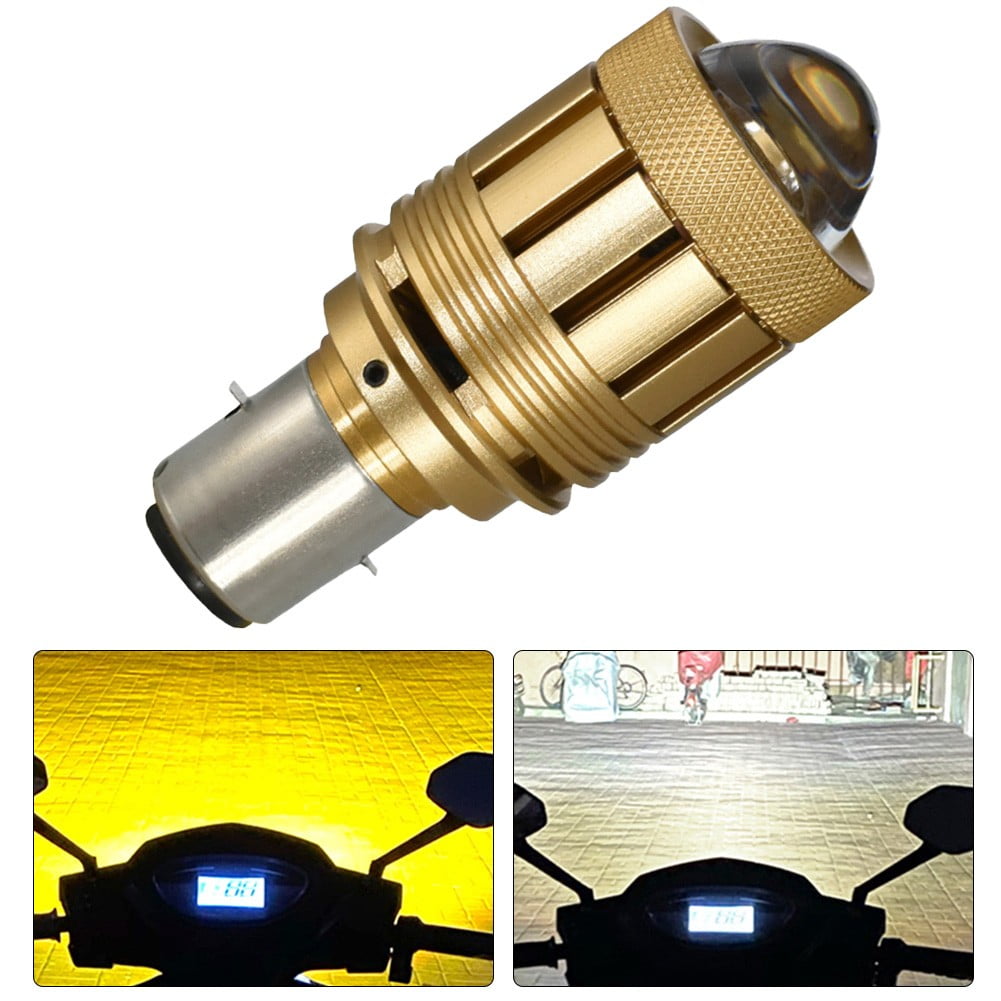 Motorcycle LED Bulbs H4 BA20D LED Moto Light 12V 6000K White H4