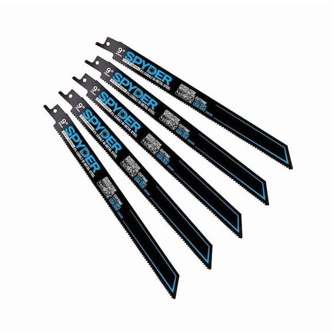 Spyder Black Series™ 9-Inch 10/14-TPI Metal Cutting Reciprocating Saw Blades (5-Pack) 200305