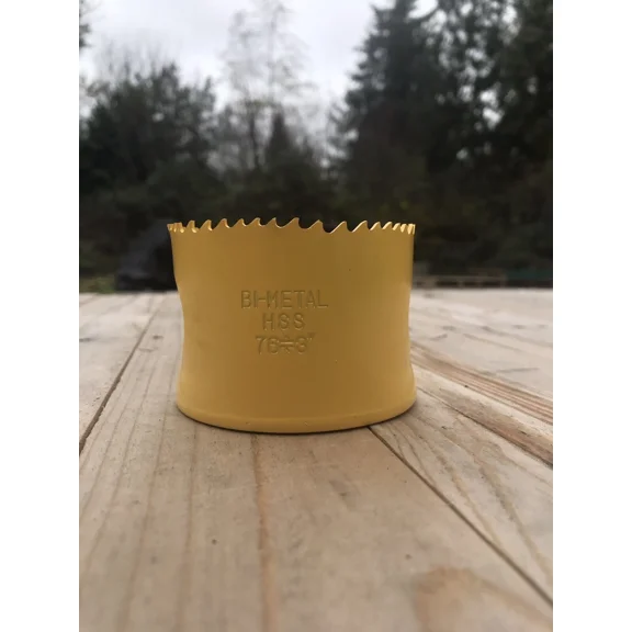 Bi-Metal Hole Saw 3" Inch With Arbor And Pilot Center Drill Bit Hole Saw Cutter