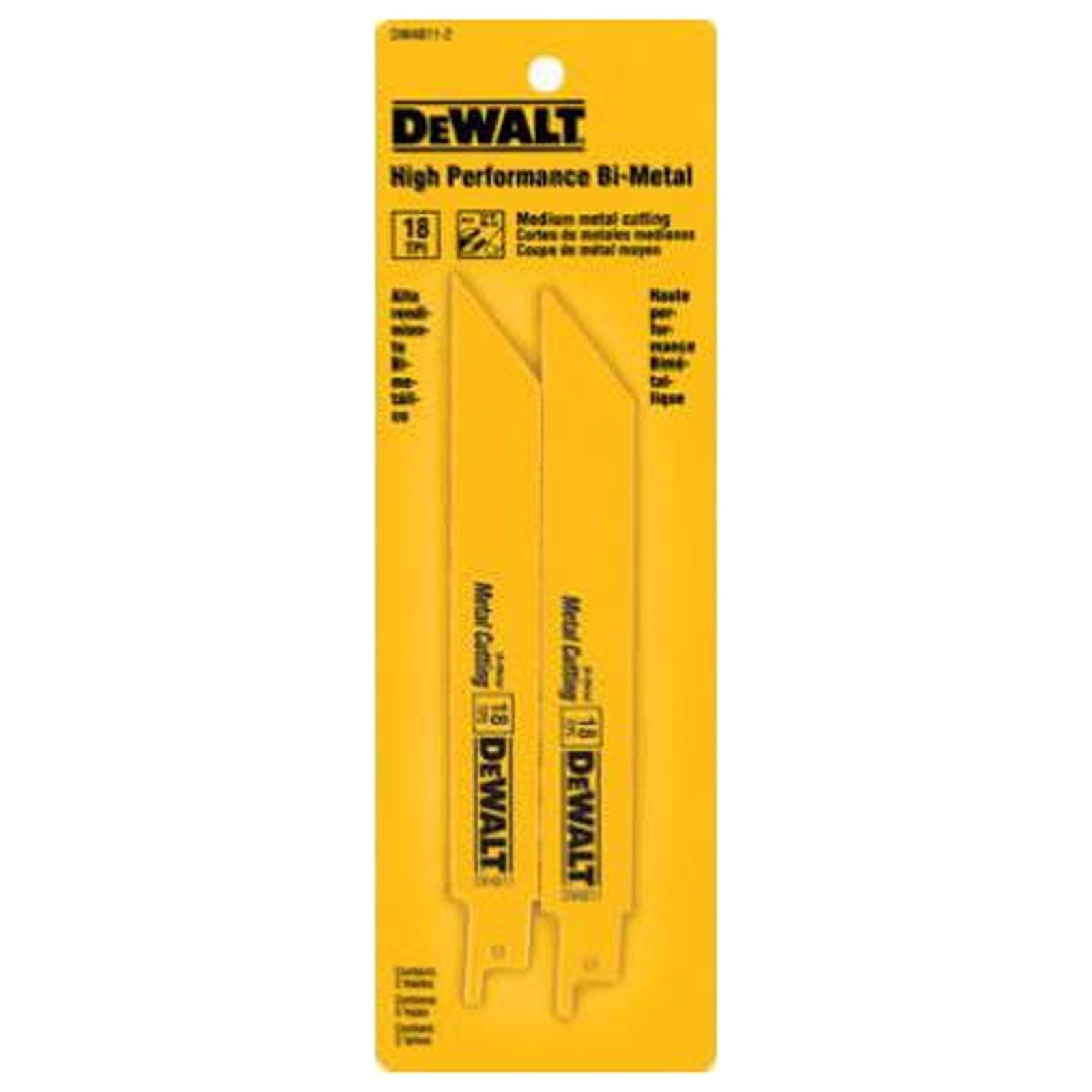 Bi-Metal Reciprocating Saw Blade, 6-TPI, 2-Pk., 6-In.