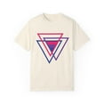 thumbnail image 1 of Bi Pride Bisexual Flag Triangle Unisex Garment-Dyed T-shirt, 1 of 4