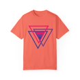 thumbnail image 1 of Bi Pride Bisexual Flag Triangle Unisex Garment-Dyed T-shirt, 1 of 4