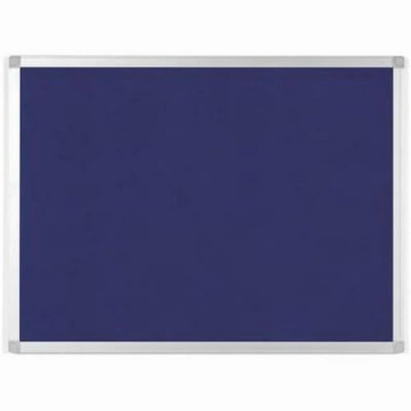 Bi-Silque FA05439214 36 x 48 in. Aluminum Frame MasterVision Ayda Felt Bulletin Board, Blue