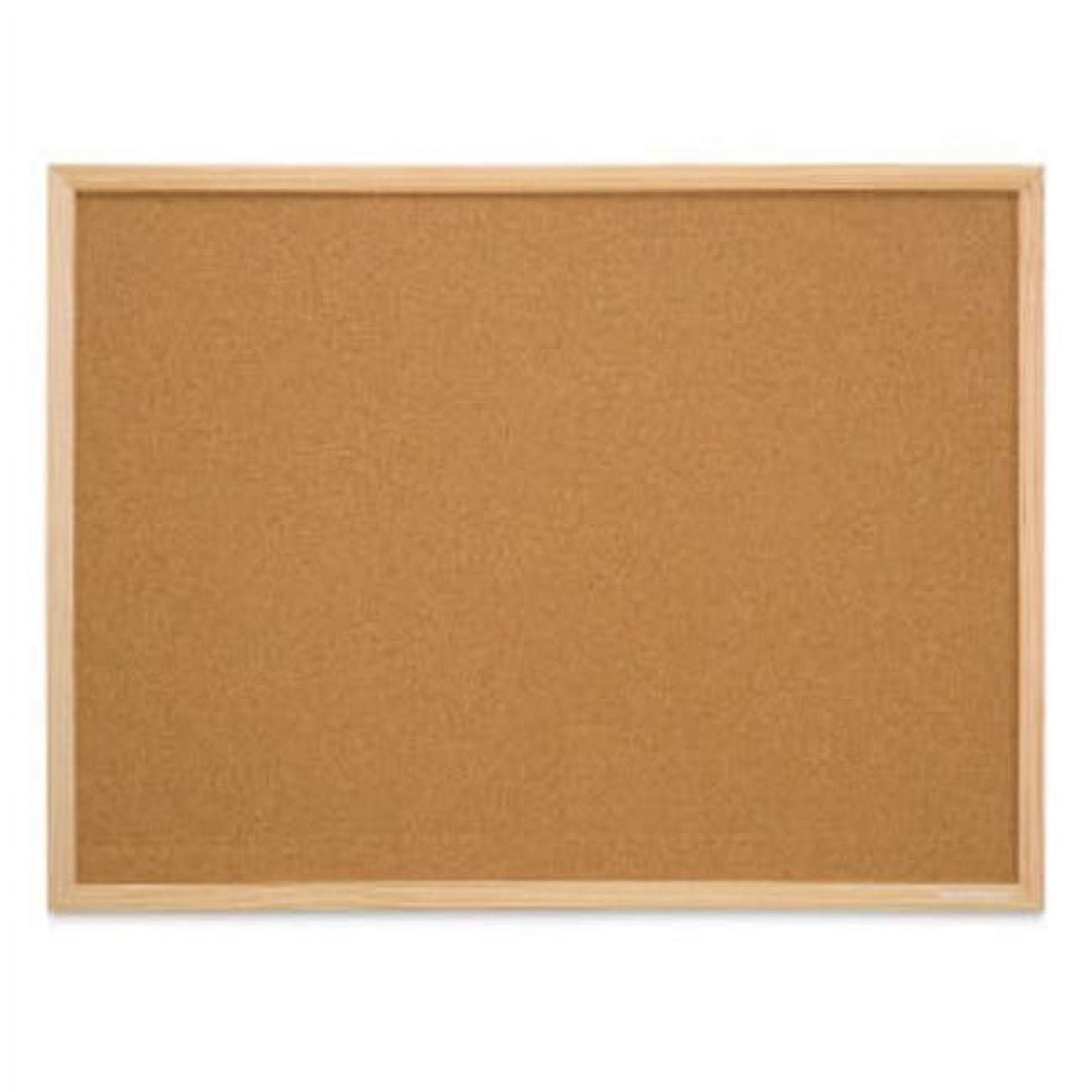Bi-Silque MC040012010 18 in. x 24 in. Pine Frame MasterVision Cork Bulletin Board